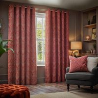 Click to view product details and reviews for Paoletti Gatsby Terracotta Jacquard Eyelet Curtains. Click to view product details and reviews for Paoletti Gatsby Terracotta Jacquard Eyelet Curtains.