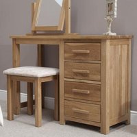 Click to view product details and reviews for Mobel Oak Single Pedestal Dressing Table And Stool. Click to view product details and reviews for Mobel Oak Single Pedestal Dressing Table And Stool.