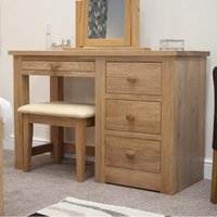 Click to view product details and reviews for Oakley Oak Dressing Table With Stool. Click to view product details and reviews for Oakley Oak Dressing Table With Stool.