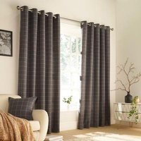 Click to view product details and reviews for Furn Ellis Grey Windowpane Check Eyelet Curtains. Click to view product details and reviews for Furn Ellis Grey Windowpane Check Eyelet Curtains.