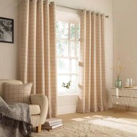 Click to view product details and reviews for Furn Ellis Natural Windowpane Check Eyelet Curtains. Click to view product details and reviews for Furn Ellis Natural Windowpane Check Eyelet Curtains.