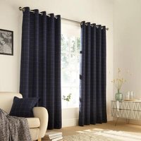 Click to view product details and reviews for Furn Ellis Navy Windowpane Check Eyelet Curtains. Click to view product details and reviews for Furn Ellis Navy Windowpane Check Eyelet Curtains.