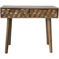 Click to view product details and reviews for Geometric Carved Mango Wood 2 Drawer Console Table. Click to view product details and reviews for Geometric Carved Mango Wood 2 Drawer Console Table.