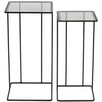 Click to view product details and reviews for Libra Salzburg Glass And Bronze Metal Square Side Table Set Of 2. Click to view product details and reviews for Libra Salzburg Glass And Bronze Metal Square Side Table Set Of 2.