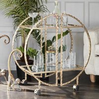 Click to view product details and reviews for Libra Saturn Glass And Gold Metal Drinks Trolley. Click to view product details and reviews for Libra Saturn Glass And Gold Metal Drinks Trolley.