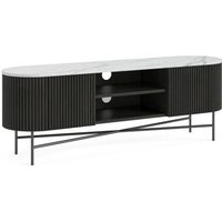 Click to view product details and reviews for Lucas Black 150cm Fluted Curved Tv Unit With White Marble Top. Click to view product details and reviews for Lucas Black 150cm Fluted Curved Tv Unit With White Marble Top.