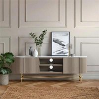 Click to view product details and reviews for Isabella Grey 180cm Fluted Curved Storage Tv Unit With White Marble Top. Click to view product details and reviews for Isabella Grey 180cm Fluted Curved Storage Tv Unit With White Marble Top.