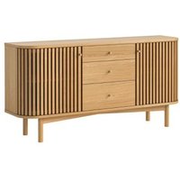 Click to view product details and reviews for Soho Oak 2 Door Slatted Sideboard 140cm. Click to view product details and reviews for Soho Oak 2 Door Slatted Sideboard 140cm.