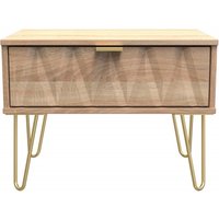 Click to view product details and reviews for Diamond Oak Effect 1 Drawer Midi Bedside Cabinet With Gold Hairpin Legs. Click to view product details and reviews for Diamond Oak Effect 1 Drawer Midi Bedside Cabinet With Gold Hairpin Legs.
