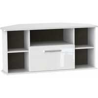 Click to view product details and reviews for Knightsbridge White Gloss 115cm Corner Tv Unit. Click to view product details and reviews for Knightsbridge White Gloss 115cm Corner Tv Unit.