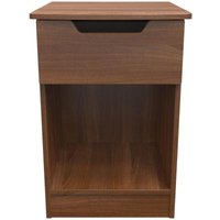 Click to view product details and reviews for Bella Walnut Effect 1 Drawer Bedside Cabinet. Click to view product details and reviews for Bella Walnut Effect 1 Drawer Bedside Cabinet.