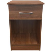 Click to view product details and reviews for Eve Walnut Effect 1 Drawer Bedside Cabinet. Click to view product details and reviews for Eve Walnut Effect 1 Drawer Bedside Cabinet.