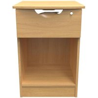 Click to view product details and reviews for Flora Oak Effect 1 Drawer Bedside Table With Lock. Click to view product details and reviews for Flora Oak Effect 1 Drawer Bedside Table With Lock.