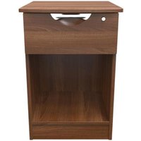 Click to view product details and reviews for Flora Walnut Effect 1 Drawer Bedside Table With Lock. Click to view product details and reviews for Flora Walnut Effect 1 Drawer Bedside Table With Lock.