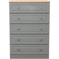 Click to view product details and reviews for Norfolk Grey And Oak Effect 5 Drawer Chest. Click to view product details and reviews for Norfolk Grey And Oak Effect 5 Drawer Chest.