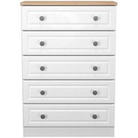 Click to view product details and reviews for Norfolk White And Oak Effect 5 Drawer Chest. Click to view product details and reviews for Norfolk White And Oak Effect 5 Drawer Chest.