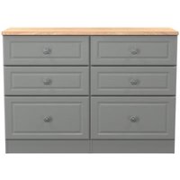 Click to view product details and reviews for Norfolk Grey And Oak Effect 6 Drawer Midi Chest. Click to view product details and reviews for Norfolk Grey And Oak Effect 6 Drawer Midi Chest.