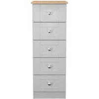 Click to view product details and reviews for Sussex Grey And Oak Effect 5 Drawer Narrow Chest. Click to view product details and reviews for Sussex Grey And Oak Effect 5 Drawer Narrow Chest.