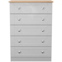 Click to view product details and reviews for Sussex Grey And Oak Effect 5 Drawer Chest. Click to view product details and reviews for Sussex Grey And Oak Effect 5 Drawer Chest.