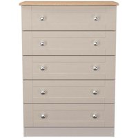 Click to view product details and reviews for Sussex Cashmere And Oak Effect 5 Drawer Chest. Click to view product details and reviews for Sussex Cashmere And Oak Effect 5 Drawer Chest.