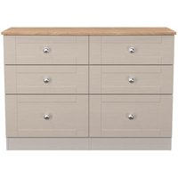 Click to view product details and reviews for Sussex Cashmere And Oak Effect 6 Drawer Midi Chest. Click to view product details and reviews for Sussex Cashmere And Oak Effect 6 Drawer Midi Chest.