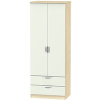 Click to view product details and reviews for Camden Gloss Cashmere And Oak Effect 2 Door 2 Drawer Tall Wardrobe. Click to view product details and reviews for Camden Gloss Cashmere And Oak Effect 2 Door 2 Drawer Tall Wardrobe.