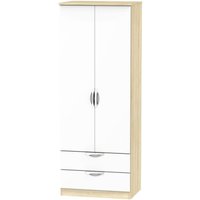 Click to view product details and reviews for Camden White Gloss And Oak Effect 2 Door 2 Drawer Tall Wardrobe. Click to view product details and reviews for Camden White Gloss And Oak Effect 2 Door 2 Drawer Tall Wardrobe.