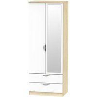 Click to view product details and reviews for Camden White Gloss And Oak Effect 2 Door Tall Combi Wardrobe 1 Mirror. Click to view product details and reviews for Camden White Gloss And Oak Effect 2 Door Tall Combi Wardrobe 1 Mirror.