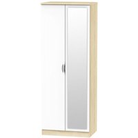 Click to view product details and reviews for Camden White Gloss And Oak Effect 2 Door Tall Wardrobe 1 Mirror. Click to view product details and reviews for Camden White Gloss And Oak Effect 2 Door Tall Wardrobe 1 Mirror.