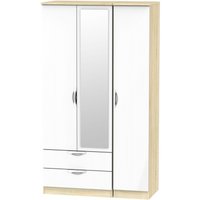 Click to view product details and reviews for Camden White Gloss And Oak Effect 3 Door Tall Combi Wardrobe 1 Mirror And Lhf 2 Drawers. Click to view product details and reviews for Camden White Gloss And Oak Effect 3 Door Tall Combi Wardrobe 1 Mirror And Lhf 2 Drawers.
