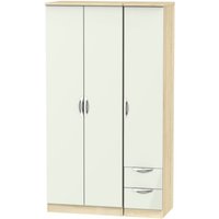 Click to view product details and reviews for Camden Gloss Cashmere And Oak Effect 3 Door Tall Triple Wardrobe Rhf 2 Drawers. Click to view product details and reviews for Camden Gloss Cashmere And Oak Effect 3 Door Tall Triple Wardrobe Rhf 2 Drawers.