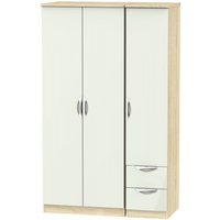 Click to view product details and reviews for Camden Cashmere And Oak Effect 3 Door Triple Wardrobe Rhf 2 Drawers. Click to view product details and reviews for Camden Cashmere And Oak Effect 3 Door Triple Wardrobe Rhf 2 Drawers.