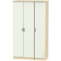 Click to view product details and reviews for Camden Cashmere And Oak Effect 3 Door Tall Triple Wardrobe. Click to view product details and reviews for Camden Cashmere And Oak Effect 3 Door Tall Triple Wardrobe.