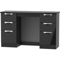 Click to view product details and reviews for Camden Black Gloss 6 Drawer Double Dressing Table. Click to view product details and reviews for Camden Black Gloss 6 Drawer Double Dressing Table.