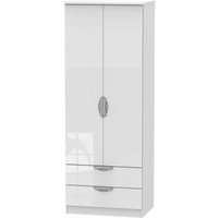 Click to view product details and reviews for Camden White Gloss 2 Door 2 Drawer Tall Wardrobe. Click to view product details and reviews for Camden White Gloss 2 Door 2 Drawer Tall Wardrobe.