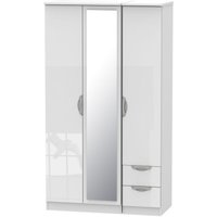 Click to view product details and reviews for Camden White Gloss 3 Door Tall Combi Wardrobe 1 Mirror And Rhf 2 Drawers. Click to view product details and reviews for Camden White Gloss 3 Door Tall Combi Wardrobe 1 Mirror And Rhf 2 Drawers.