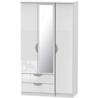 Click to view product details and reviews for Camden White Gloss 3 Door Tall Combi Wardrobe 1 Mirror And Lhf 2 Drawers. Click to view product details and reviews for Camden White Gloss 3 Door Tall Combi Wardrobe 1 Mirror And Lhf 2 Drawers.