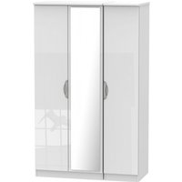Click to view product details and reviews for Camden White Gloss 3 Door Triple Wardrobe 1 Mirror. Click to view product details and reviews for Camden White Gloss 3 Door Triple Wardrobe 1 Mirror.