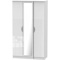 Click to view product details and reviews for Camden White Gloss 3 Door Tall Triple Wardrobe 1 Mirror. Click to view product details and reviews for Camden White Gloss 3 Door Tall Triple Wardrobe 1 Mirror.