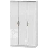 Click to view product details and reviews for Camden White Gloss 3 Door Tall Triple Wardrobe. Click to view product details and reviews for Camden White Gloss 3 Door Tall Triple Wardrobe.