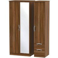 Click to view product details and reviews for Camden Walnut Effect 3 Door Combi Wardrobe 1 Mirror And Rhf 2 Drawers. Click to view product details and reviews for Camden Walnut Effect 3 Door Combi Wardrobe 1 Mirror And Rhf 2 Drawers.