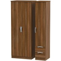 Click to view product details and reviews for Camden Walnut Effect 3 Door Tall Triple Wardrobe Rhf 2 Drawers. Click to view product details and reviews for Camden Walnut Effect 3 Door Tall Triple Wardrobe Rhf 2 Drawers.