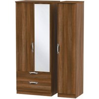 Click to view product details and reviews for Camden Walnut Effect 3 Door Combi Wardrobe 1 Mirror And Lhf 2 Drawers. Click to view product details and reviews for Camden Walnut Effect 3 Door Combi Wardrobe 1 Mirror And Lhf 2 Drawers.