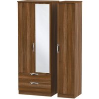 Click to view product details and reviews for Camden Walnut Effect 3 Door Tall Combi Wardrobe 1 Mirror And Lhf 2 Drawers. Click to view product details and reviews for Camden Walnut Effect 3 Door Tall Combi Wardrobe 1 Mirror And Lhf 2 Drawers.