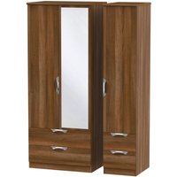 Click to view product details and reviews for Camden Walnut Effect 3 Door Combi Wardrobe 1 Mirror. Click to view product details and reviews for Camden Walnut Effect 3 Door Combi Wardrobe 1 Mirror.
