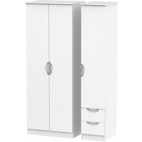 Click to view product details and reviews for Camden White Matt 3 Door Tall Triple Wardrobe Rhf 2 Drawers. Click to view product details and reviews for Camden White Matt 3 Door Tall Triple Wardrobe Rhf 2 Drawers.