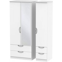 Click to view product details and reviews for Camden White Matt 3 Door Combi Wardrobe 1 Mirror. Click to view product details and reviews for Camden White Matt 3 Door Combi Wardrobe 1 Mirror.