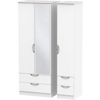 Click to view product details and reviews for Camden White Matt 3 Door Tall Combi Wardrobe 1 Mirror. Click to view product details and reviews for Camden White Matt 3 Door Tall Combi Wardrobe 1 Mirror.