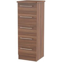 Click to view product details and reviews for Sherwood Walnut Effect 5 Drawer Narrow Chest. Click to view product details and reviews for Sherwood Walnut Effect 5 Drawer Narrow Chest.