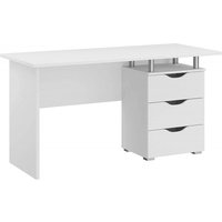 Click to view product details and reviews for Rauch Home Office Alpine White Single 3 Drawer Desk. Click to view product details and reviews for Rauch Home Office Alpine White Single 3 Drawer Desk.